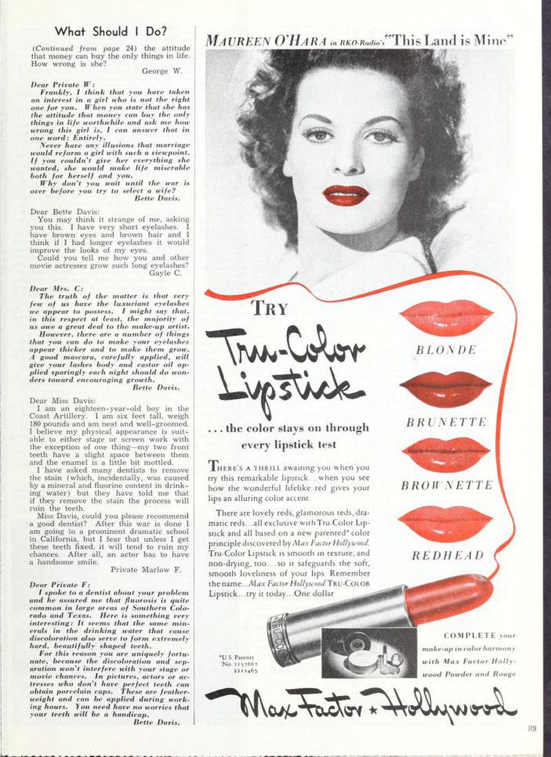 Illustration for article titled Lessons from a 1943 Advice Column by Bette Davis